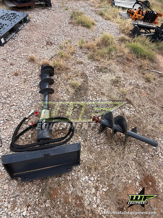 Mini Skid Steer Auger with 8 and 12 Inch Bit
