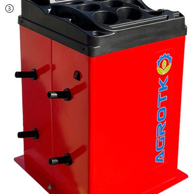 AGT WB24 wheel balancer, side view