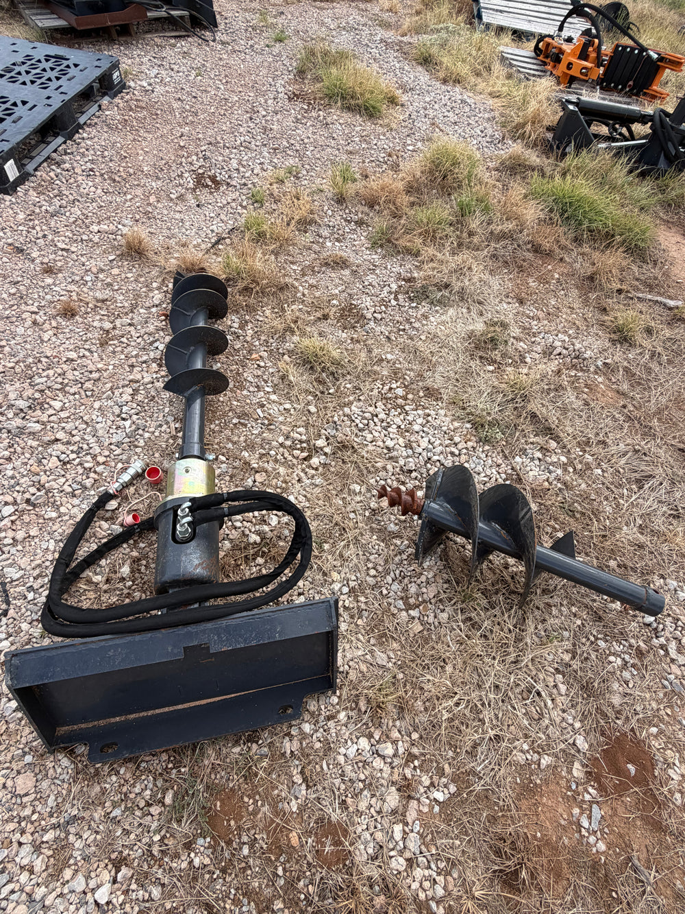 Mini Skid Steer Auger with 8 and 12 Inch Bit