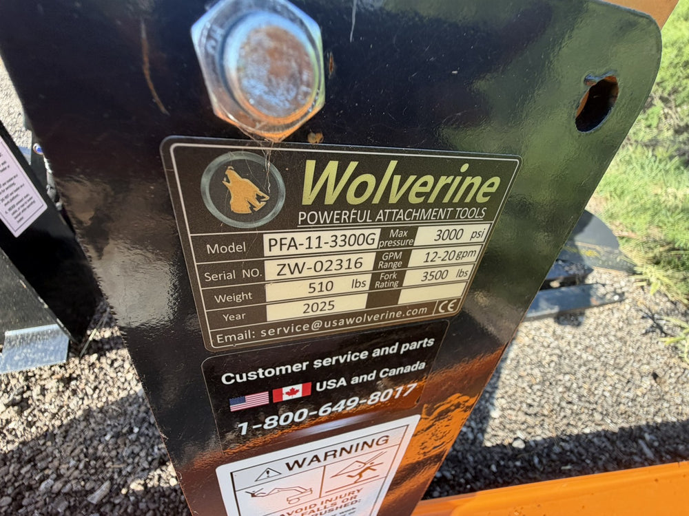 Wolverine Hydraulic Pallet Forks - Skid Steer