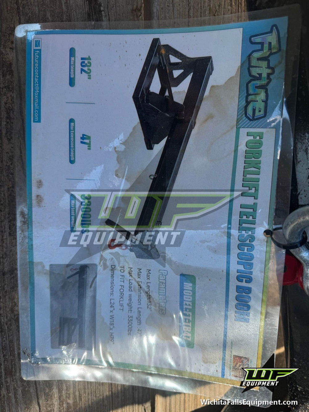 Forklift Boom Attachment