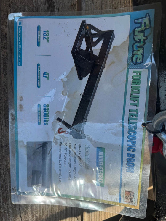 Forklift Boom Attachment