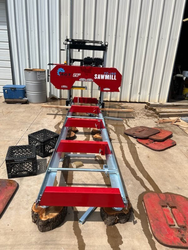 AGT YC-26G 26 in. Portable Sawmill