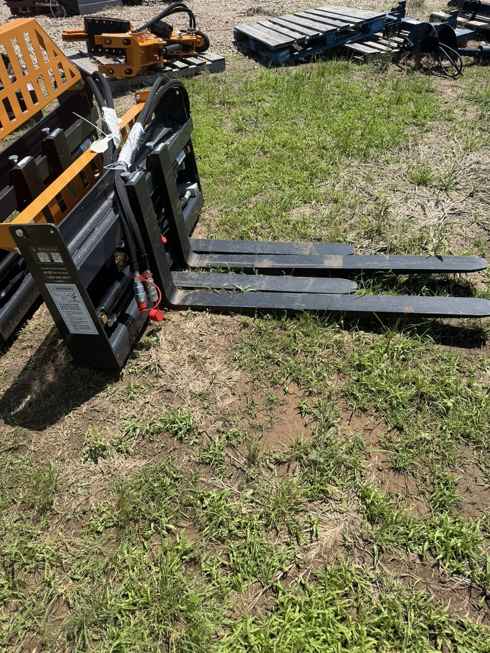 Skid Steer Pallet Forks - 6,600 lb Capacity
