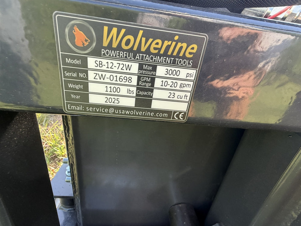 Wolverine 72 in. Hydraulic Screening Bucket - Skid Steer