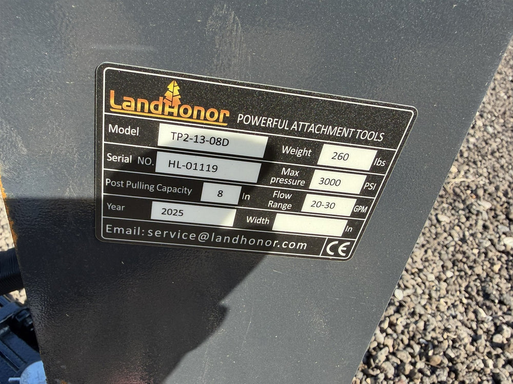 LandHonor Post / Tree Puller - Skid Steer