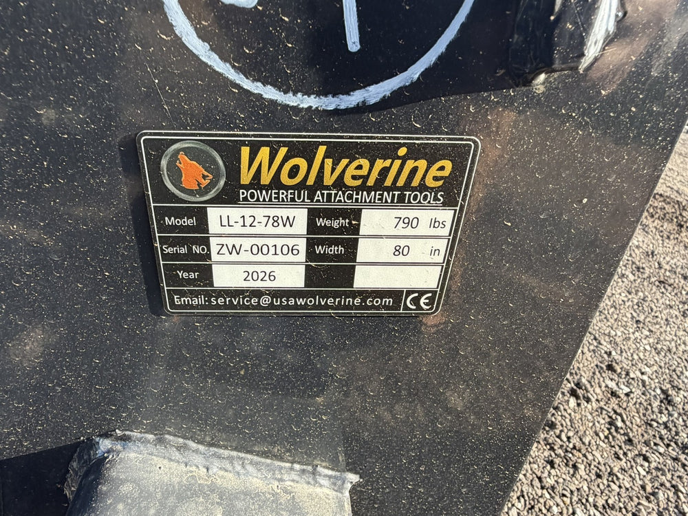 Wolverine 78 in. Land Leveler - Skid Steer