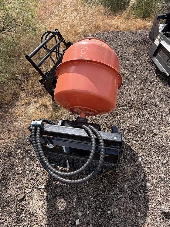 Hydraulic Concrete Mixer - Mini Skid Steer