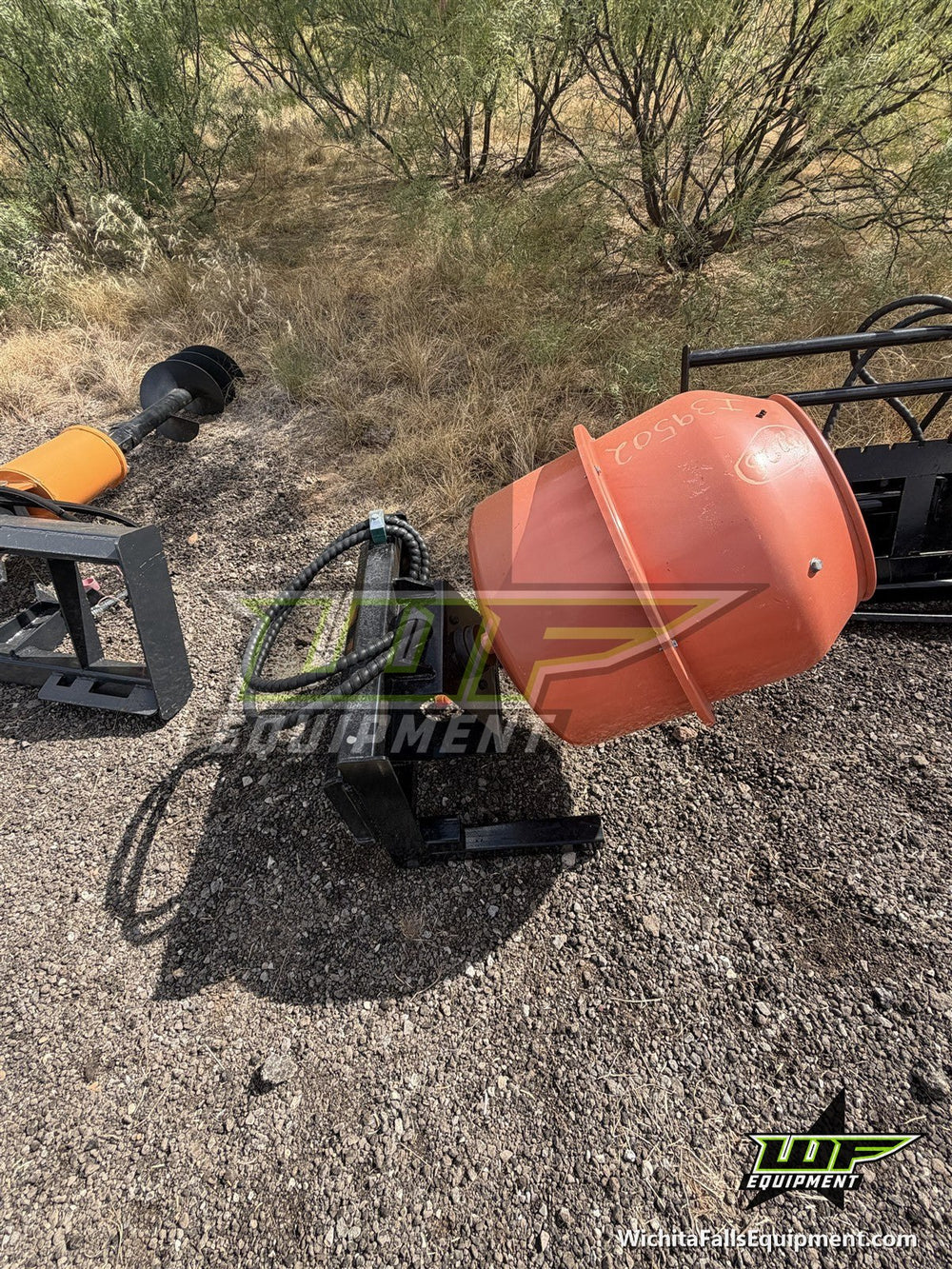Hydraulic Concrete Mixer - Mini Skid Steer