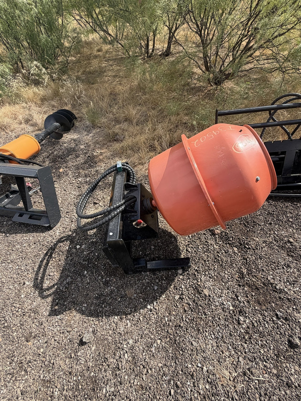 Hydraulic Concrete Mixer - Mini Skid Steer